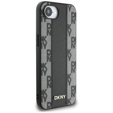 DKNY Odinis Checkered Mono Pattern MagSafe iPhone 16e Dėklas - Juodas 3 DKNY Odinis Checkered Mono Pattern MagSafe iPhone 16e Dėklas - Juodas 3