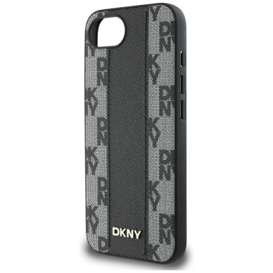 DKNY Odinis Checkered Mono Pattern MagSafe iPhone 16e Dėklas - Juodas 5 DKNY Odinis Checkered Mono Pattern MagSafe iPhone 16e Dėklas - Juodas 5