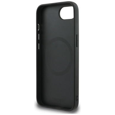 DKNY Odinis Checkered Mono Pattern MagSafe iPhone 16e Dėklas - Juodas 6
