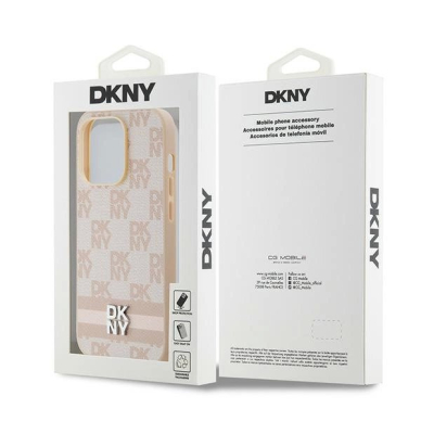 Dėklas DKNY Leather Checkered Mono PatternPrinted StripesiPhone 14 Pro - Rožinis 7 Dėklas DKNY Leather Checkered Mono PatternPrinted StripesiPhone 14 Pro - Rožinis 7