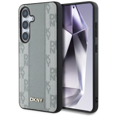 DKNY odinis dėklas su MagSafe Samsung Galaxy S25 - taupe (pilkai rudas)