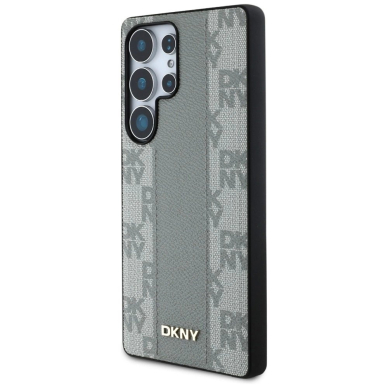 Samsung Galaxy S25 Ultra – DKNY odinis Checkered Pattern MagSafe dėklas - Pilkas 1