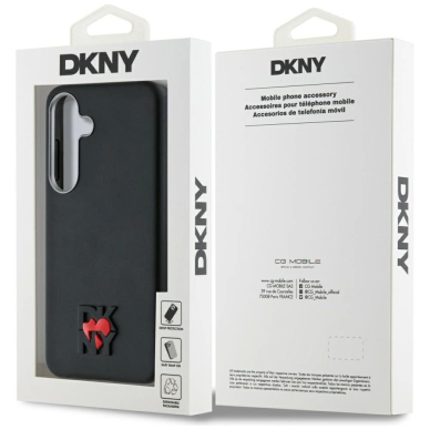 DKNY Odinis Heart of NY Dėklas skirtas Samsung Galaxy S25 - Juodas 7
