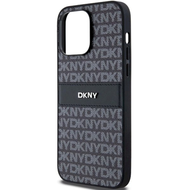 Dėklas DKNY Leather Mono StripeMetal LogoiPhone 14 Pro Max - Juodas 5 Dėklas DKNY Leather Mono StripeMetal LogoiPhone 14 Pro Max - Juodas 5