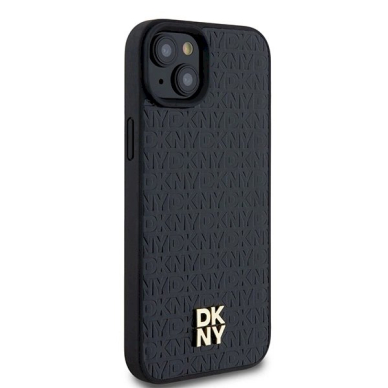 Dėklas DKNY Leather Monogram Pattern Metal Logo MagSafeiPhone 15 Plus / 14 Plus - Juodas 3 Dėklas DKNY Leather Monogram Pattern Metal Logo MagSafeiPhone 15 Plus / 14 Plus - Juodas 3