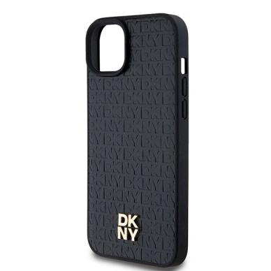 Dėklas DKNY Leather Monogram Pattern Metal Logo MagSafeiPhone 15 Plus / 14 Plus - Juodas 5 Dėklas DKNY Leather Monogram Pattern Metal Logo MagSafeiPhone 15 Plus / 14 Plus - Juodas 5