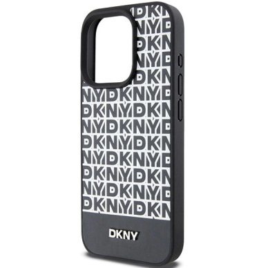 Dėklas DKNY Leather Printed Pattern Metal Logo MagSafeiPhone 15 Pro - Juodas 5 Dėklas DKNY Leather Printed Pattern Metal Logo MagSafeiPhone 15 Pro - Juodas 5
