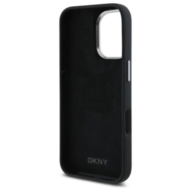 Dėklas DKNY Liquid Silicone Metal Logo iPhone 16 - Juodas 4 Dėklas DKNY Liquid Silicone Metal Logo iPhone 16 - Juodas 4