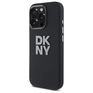 Dėklas DKNY Liquid Silicone Metal Logo iPhone 16 Pro - Juodas 1 Dėklas DKNY Liquid Silicone Metal Logo iPhone 16 Pro - Juodas 1