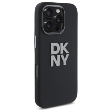 Dėklas DKNY Liquid Silicone Metal Logo iPhone 16 Pro Max  - Juodas 3 Dėklas DKNY Liquid Silicone Metal Logo iPhone 16 Pro Max  - Juodas 3