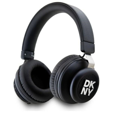 DKNY Metal Logo Bluetooth Over-Ear Headphones – juodas DKNY Metal Logo Bluetooth Over-Ear Headphones – juodas