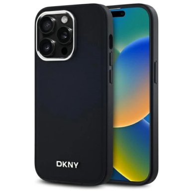 iPhone 14 Pro – DKNY Plain Logo MagSafe dėklas - Juodas