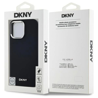 iPhone 14 Pro Max – DKNY Plain Logo MagSafe dėklas - Juodas 7
