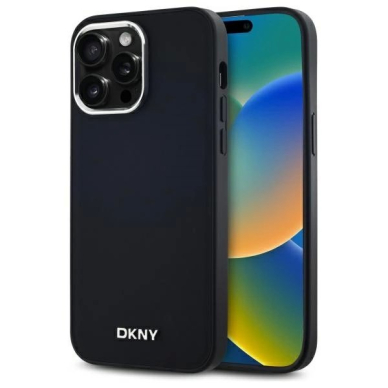 iPhone 14 Pro Max – DKNY Plain Logo MagSafe dėklas - Juodas