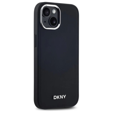 iPhone 15 Plus – DKNY Plain Logo MagSafe dėklas - Juodas 3