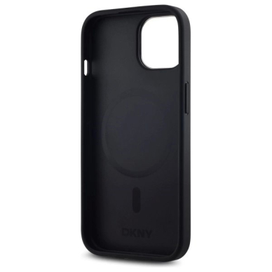 iPhone 15 Plus – DKNY Plain Logo MagSafe dėklas - Juodas 6