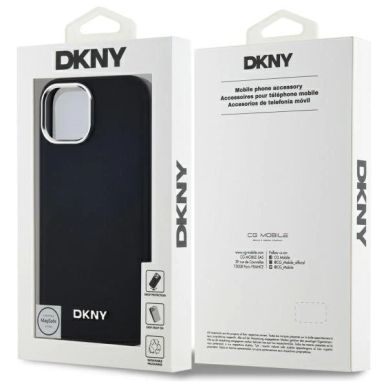 iPhone 15 Plus – DKNY Plain Logo MagSafe dėklas - Juodas 7