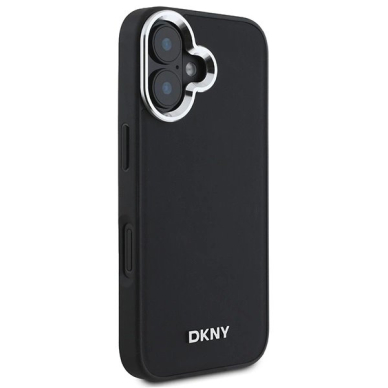 Dėklas DKNY Plain Silver Logo MagSafe iPhone 16 - Juodas 3 Dėklas DKNY Plain Silver Logo MagSafe iPhone 16 - Juodas 3