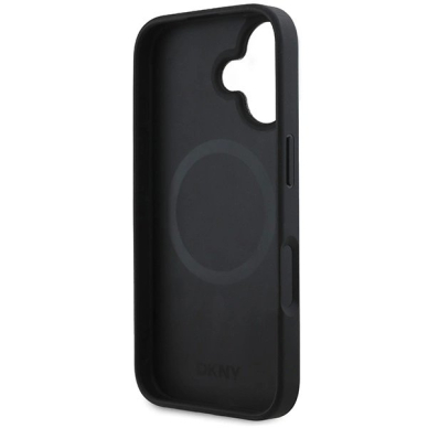 Dėklas DKNY Plain Silver Logo MagSafe iPhone 16 - Juodas 6 Dėklas DKNY Plain Silver Logo MagSafe iPhone 16 - Juodas 6