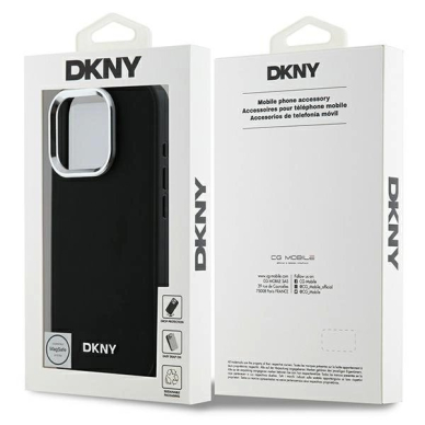 Dėklas DKNY Plain Silver Logo MagSafe iPhone 16 Pro - Juodas 7 Dėklas DKNY Plain Silver Logo MagSafe iPhone 16 Pro - Juodas 7