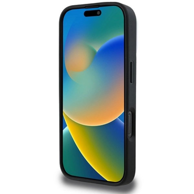 Dėklas DKNY Plain Silver Logo MagSafe iPhone 16 Pro Max  - Juodas 4 Dėklas DKNY Plain Silver Logo MagSafe iPhone 16 Pro Max  - Juodas 4