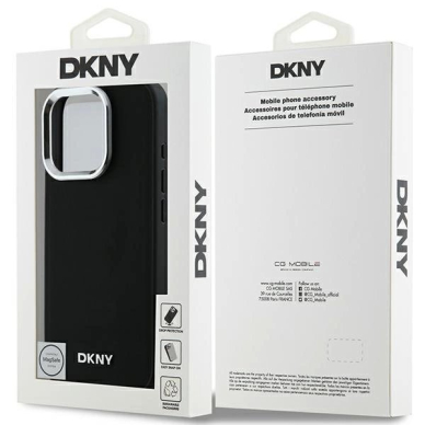Dėklas DKNY Plain Silver Logo MagSafe iPhone 16 Pro Max - Juodas 7 Dėklas DKNY Plain Silver Logo MagSafe iPhone 16 Pro Max - Juodas 7