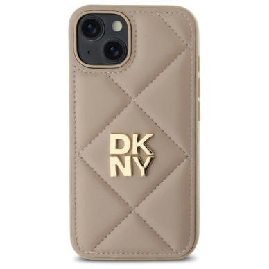 Dėklas DKNY Quilted Stack Logo iPhone 14 - Smėlinis 2 Dėklas DKNY Quilted Stack Logo iPhone 14 - Smėlinis 2