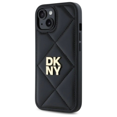 Dėklas DKNY Quilted Stack Logo iPhone 14 - Juodas 1 Dėklas DKNY Quilted Stack Logo iPhone 14 - Juodas 1