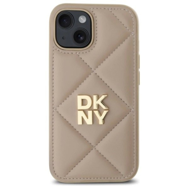 Dėklas DKNY Quilted Stack Logo iPhone 15 - Smėlinis 2 Dėklas DKNY Quilted Stack Logo iPhone 15 - Smėlinis 2