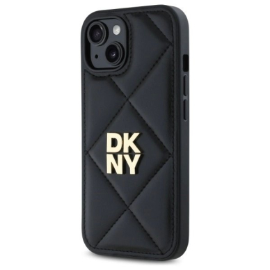 Dėklas DKNY Quilted Stack Logo iPhone 15 - Juodas 1 Dėklas DKNY Quilted Stack Logo iPhone 15 - Juodas 1