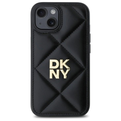 Dėklas DKNY Quilted Stack Logo iPhone 15 - Juodas 2 Dėklas DKNY Quilted Stack Logo iPhone 15 - Juodas 2
