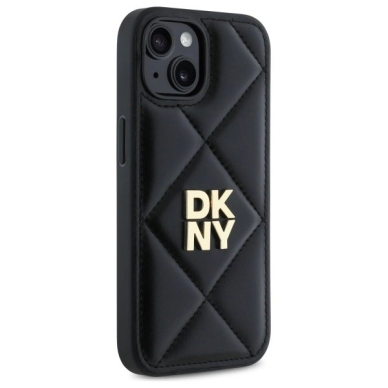 Dėklas DKNY Quilted Stack Logo iPhone 15 - Juodas 3 Dėklas DKNY Quilted Stack Logo iPhone 15 - Juodas 3