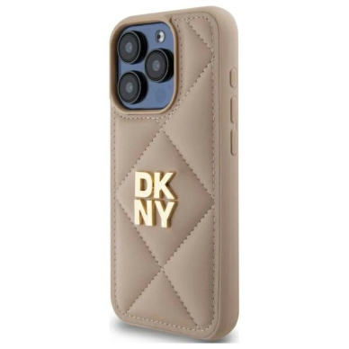 Dėklas DKNY Quilted Stack Logo iPhone 15 Pro - Smėlinis 1 Dėklas DKNY Quilted Stack Logo iPhone 15 Pro - Smėlinis 1