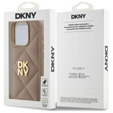 Dėklas DKNY Quilted Stack Logo iPhone 15 Pro Max - Smėlinis 6 Dėklas DKNY Quilted Stack Logo iPhone 15 Pro Max - Smėlinis 6