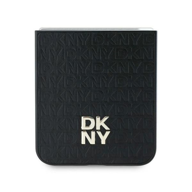 DKNY Repeat Pattern Stack Logo Dėklas Samsung Galaxy Z Flip6 - Juodas 4 DKNY Repeat Pattern Stack Logo Dėklas Samsung Galaxy Z Flip6 - Juodas 4