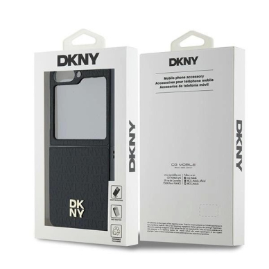 DKNY Repeat Pattern Stack Logo Dėklas Samsung Galaxy Z Flip6 - Juodas 7 DKNY Repeat Pattern Stack Logo Dėklas Samsung Galaxy Z Flip6 - Juodas 7