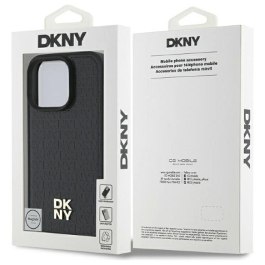 Dėklas DKNY Repeat Pattern Stack Logo MagSafe iPhone 16 Pro - Juodas 7 Dėklas DKNY Repeat Pattern Stack Logo MagSafe iPhone 16 Pro - Juodas 7