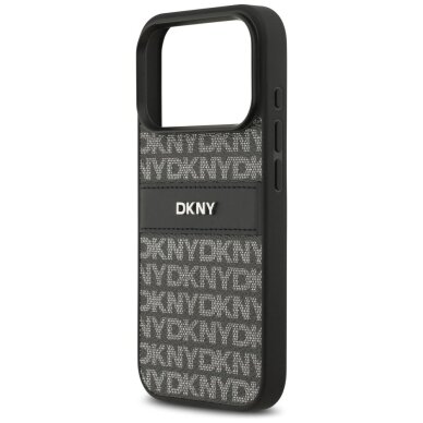 iPhone 17 Pro DKNY Repeat Texture Pattern with Tonal Stripe dėklas – juodas 5 iPhone 17 Pro DKNY Repeat Texture Pattern with Tonal Stripe dėklas – juodas 5