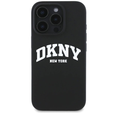 Dėklas DKNY Silicone White Printed Logo MagSafe iPhone 16 Pro - Juodas 2 Dėklas DKNY Silicone White Printed Logo MagSafe iPhone 16 Pro - Juodas 2