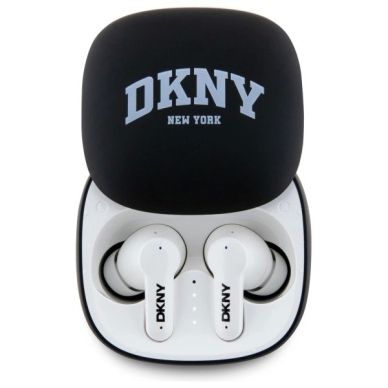 DKNY TWS BT 3D Rubber Matte Finish Bluetooth Headphones – juodas