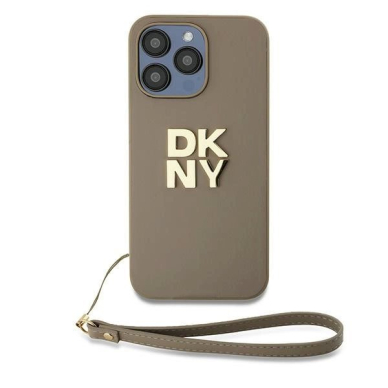 Dėklas DKNY Wrist Strap Stock Logo iPhone 15 Pro - Smėlinis 1 Dėklas DKNY Wrist Strap Stock Logo iPhone 15 Pro - Smėlinis 1