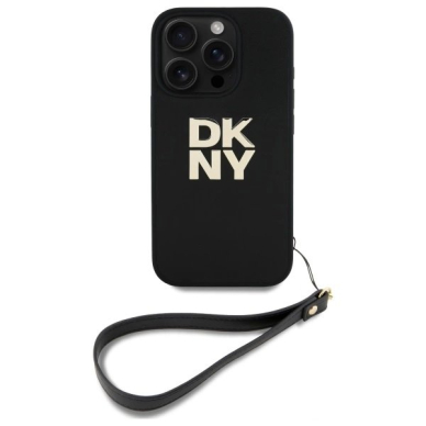 Dėklas DKNY Wrist Strap Stock Logo iPhone 16 Pro Max - Juodas 1 Dėklas DKNY Wrist Strap Stock Logo iPhone 16 Pro Max - Juodas 1