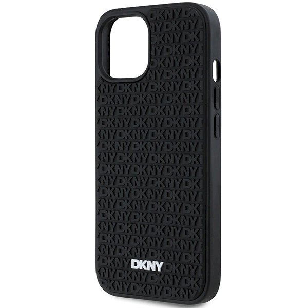Dėklas DKNY 3D Rubber Repeat Pattern  iPhone 15 Plus - Juodas 5