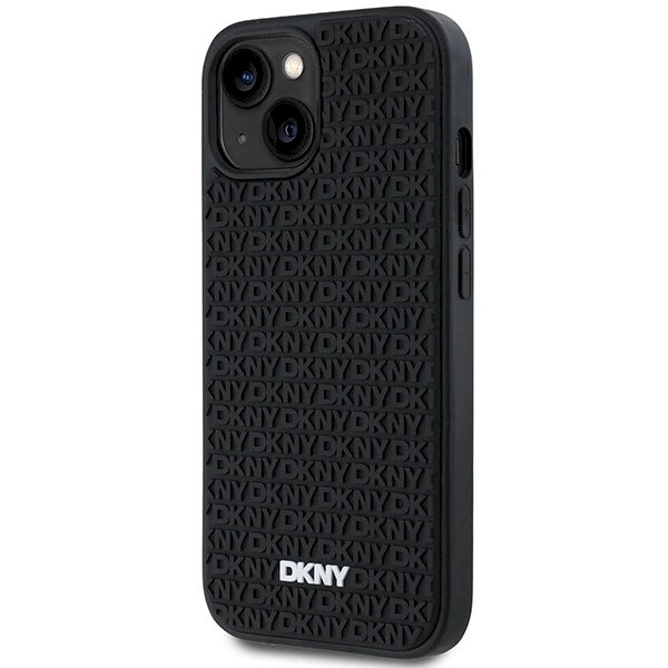 Dėklas DKNY 3D Rubber Repeat Pattern  iPhone 15/14/13 - Juodas 1 Dėklas DKNY 3D Rubber Repeat Pattern  iPhone 15/14/13 - Juodas 1