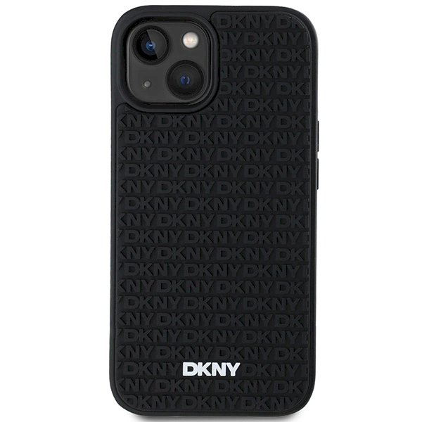 Dėklas DKNY 3D Rubber Repeat Pattern  iPhone 15/14/13 - Juodas 2 Dėklas DKNY 3D Rubber Repeat Pattern  iPhone 15/14/13 - Juodas 2