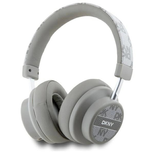 DKNY DKBHM2PCSHLE Bluetooth On-Ear Headphones – Beige/Beige Checkeraudonas Pattern