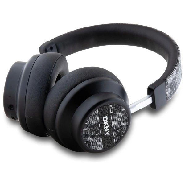 DKNY DKBHM2PCSHLK Bluetooth On-Ear Headphones – Black/Black Checkeraudonas Pattern 1