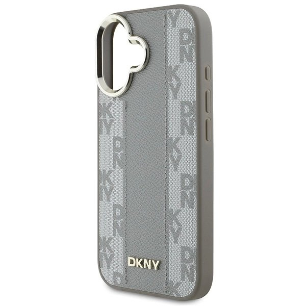 iPhone 16 Dėklas DKNY Checkeraudonas Pattern Magsafe – smėlinis 5