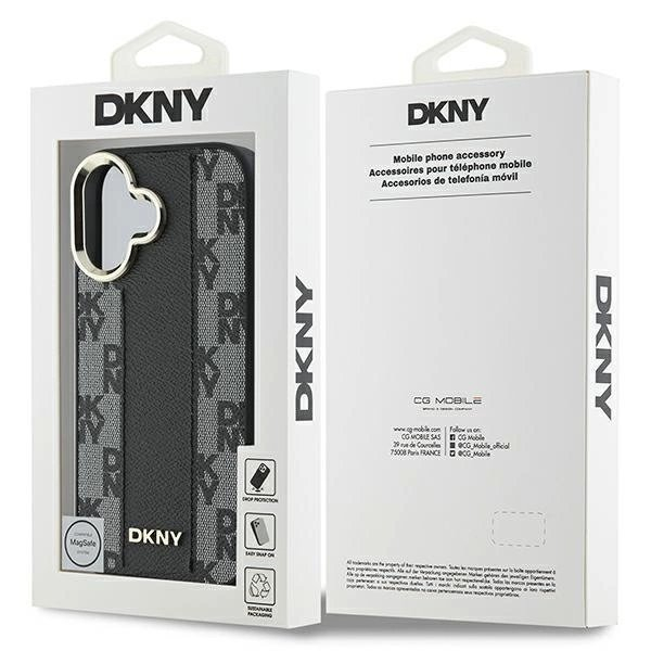 Dėklas DKNY Checkered Pattern Magsafe iPhone 16 - Juodas 7 Dėklas DKNY Checkered Pattern Magsafe iPhone 16 - Juodas 7