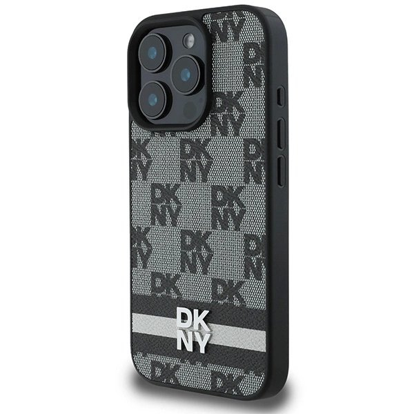 Dėklas DKNY Checkered Pattern Printed Stripes iPhone 16 Pro Max - Juodas 1 Dėklas DKNY Checkered Pattern Printed Stripes iPhone 16 Pro Max - Juodas 1